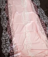 Комплект постельного белья сатин двуспальный Маркиза, Розовый, Двуспальный, 2х70х70