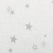Комплект постельного белья полуторный бязь Звезды, Серый, Полуторный, 2х70х70