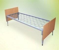 Ліжко комбіноване односпальне "1900х700"мм бильця ЛДСП, Сірий, 1900х700 мм