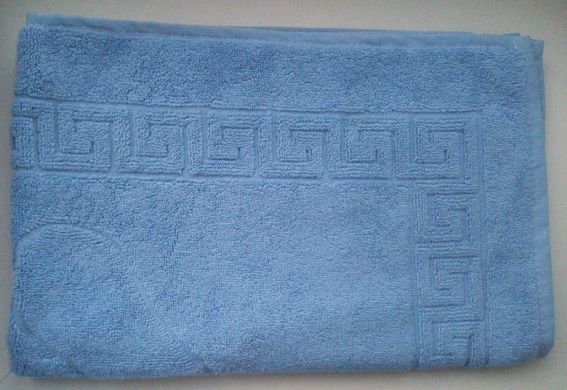 Полотенце махровое Пас-Пас (коврик для ног) голубой, 50х70