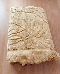 Рушник махровий 50х90 жакард Pupilla Акація, Бежевий, 50х90