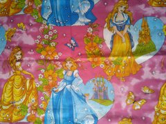 Комплект постельного белья бязь голд полуторный Принцессы, Розовый, Полуторный, 2х70х70