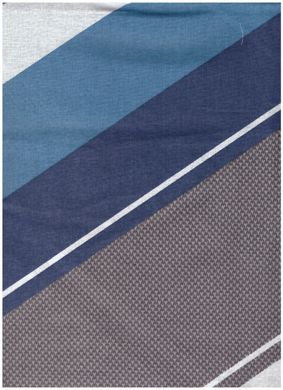 Комплект постільної білизни бязь євро Буено, Синій, Европейський, 2х70х70
