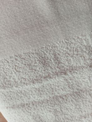 Полотенце махровое 58х110 гладкокрашенныое білий, Белый, 50х90