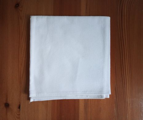 Вафельное полотенце 45х70 белое, Белый, 45х70