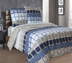 Комплект постельного белья бязь европейський Мажор, Синий, Европейский, 2х70х70