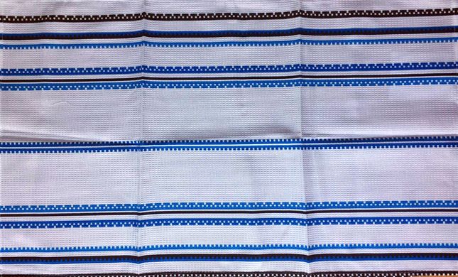 Вафельний рушник Орнамент блакитний, 40х70