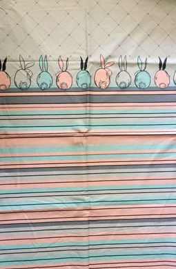 Комплект постільної білизни бязь двоспальний Кролики, 180х215