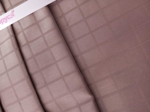 Комплект постельного белья сатин жаккард европейский беж, Бежевый, Европейский, 2х70х70