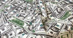 Плед ватиновий европейский 200х210 Долар , Зелений, 200х210