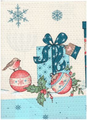 Вафельний новорічний рушник 45х60 Новорічні подарунки, 45х60