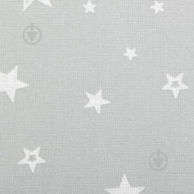 Комплект постельного белья полуторный бязь Звезды, Серый, Полуторный, 2х70х70