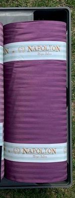 Простынь 160х200 на резинке сатин страйп фиолетовая, Сиреневый, 160х200