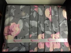 Комплект постельного белья сатин полуторный Цветы, 150х215