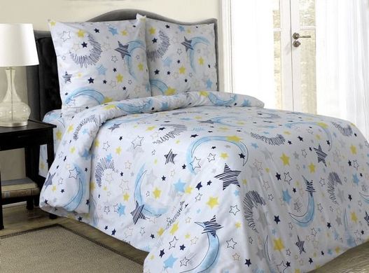 Комплект постільної білизни бязь дитяче ліжечко Зоряне небо, 110х150