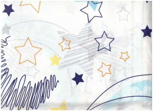 Комплект постільної білизни бязь дитяче ліжечко Зоряне небо, 110х150