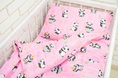 Комплект постельного белья бязь детская кроватка Панда, 110х150
