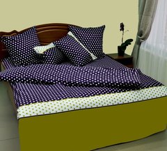 Комплект постільної білизни сатин двоспальний Ліндо, Фіолетовий, 180х215