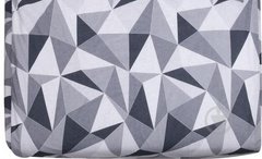 Простынь полуторная Треугольники серые, Серый, 150х215
