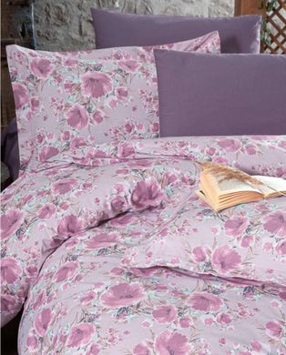 Комплект постельного белья ранфорс семейный Мечты фиолетовые, Розовый, Семейный, 2х70х70