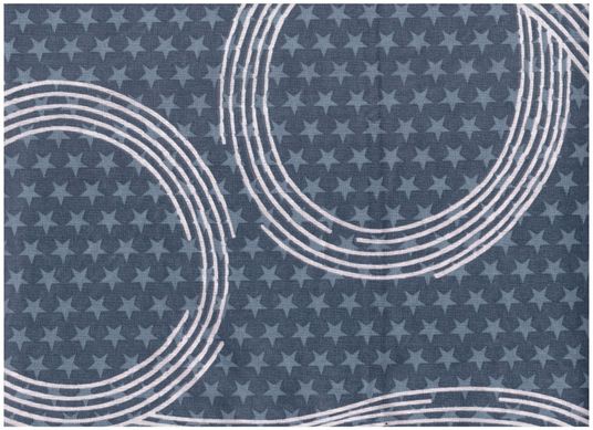 Комплект постільної білизни бязь двоспальний Зірки з колами, 180х215