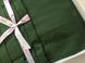 Комплект постільної білизни європейський сатин жакард зелений, Зелений, Европейський, 2х70х70