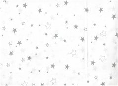 Простынь полуторная Звезды серые, 143х215