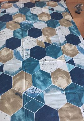 Комплект постільної білизни сімейний ранфорс Стронг кольоровий, Синій, Сімейний, 2х70х70