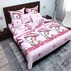 Комплект постельного белья бязь GOLD LUX полуторный Мария, Розовый, Полуторный, 2х70х70