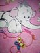Плед детский 100х80 велсофт одинарный Слоненя, Розовый, 80х100