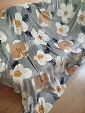 Покрывало софт двуспальное Цветы, Ассорти, 180х210