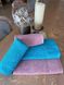 Рушник махровий 70х140 гладкофарбований жакард бордюр Шуле рожевий, Рожевий, 70х140