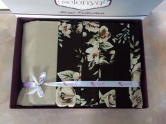 Комплект постільної білизни сатин сімейний Квіти