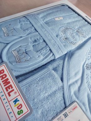 Набор детский для купания RAMEL KIDS в коробке 4 предмета, Голубой