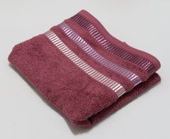 Рушник махровий 50х90 гладкофарбований Елеганс марсала, Марсала, 50х90
