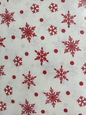 Комплект постельного белья бязь полуторный Зимняя сказка, Красный, Полуторный, 1х70х70