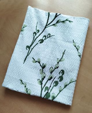 Комплект постельного белья жатка двуспальный Котики, Белый, Двуспальный, 2х70х70