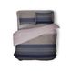 Комплект постельного белья бязь двуспальный Ромбы темно синие, Серый, Двуспальный, 2х70х70