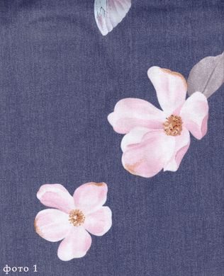 Комплект постільної білизни сатин сімейний Метелики на квітах