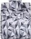 Комплект постільної білизни полуторний бязь Трикутники сірі, Сірий, Полуторний, 2х70х70
