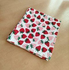 Вафельное полотенце 50х70 Клубнички, Розовый, 50х70