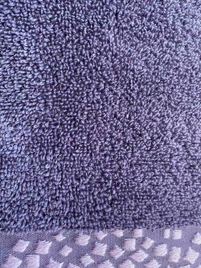 Рушник махровий 70х140 гладкофарбований Мозаїка ліловий, Фіолетовий, 70х140