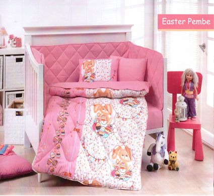 Комплект постельного белья бязь детская кроватка Кролик Пембі, 110х150