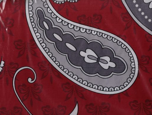 Комплект постільної білизни сатин двоспальний Французьке перо червоний, Червоний, 180х215