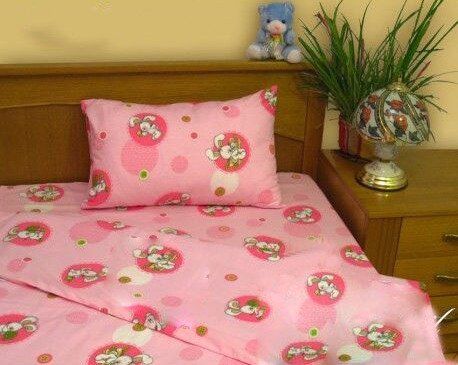 Комплект постельного белья бязь детская кроватка Зайчата, 110х150