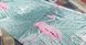 Комплект постільної білизни бязь двоспальний Рожевий фламінго, Зелений, Двоспальний, 2х70х70