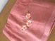 Полотенце махровое 30х50 гладкокрашеное бордюр Цветочное утро, Розовый, 30х50