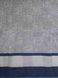 Рушник махровий 70х140 жакардовий пістрявотканний Шахи синьо сірі, Синій, 70х140