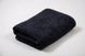 Полотенце махровое 40х70 гладкокрашенное Тео черное без бордюра, Черный, 40х70