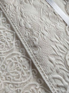 Покривало жакардове Milano 240х260, наволочки 60х80 Damask, Молочний, 240х260, 2х60х80